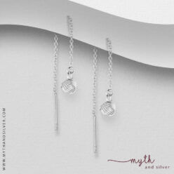 925 Sterling Silver knot earrings