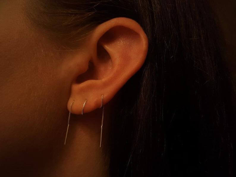 threader earrings hurt