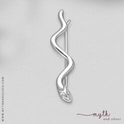 Sterling silver snake ear climber