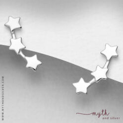 925 Sterling silver triple star ear studs