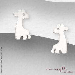 925 Sterling silver giraffe stud earrings