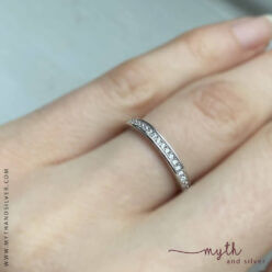 Sterling silver eternity ring