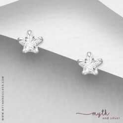 925 sterling silver tiny star stud earrings