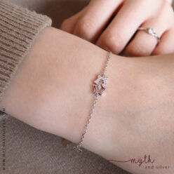 925 Sterling silver star bracelet