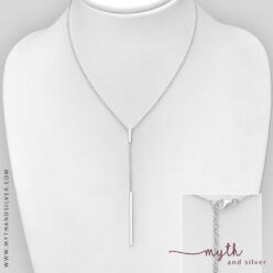 Sterling silver Y necklace