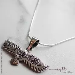 Sterling silver eagle pendant