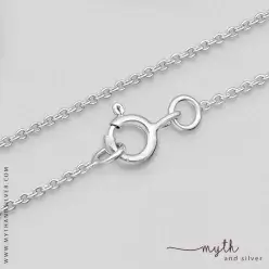 Rhodium plated silver chain