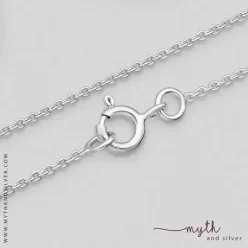 Rhodium plated silver chain