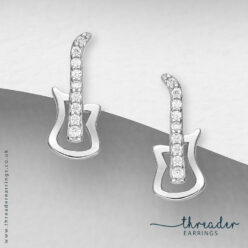 925 Sterling silver guitar ear studs